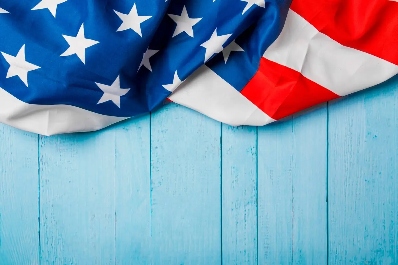 Amerikanische Flagge als Hintergrund mit Platz für Text